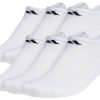 Adidas 6PK Men's Cushioned No Show Socks