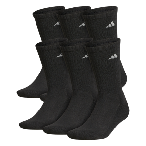 Adidas Athletic 6pk Men’s Black Crew Socks