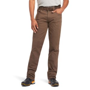 Ariat Rebar M4 Low Rise Durastretch Made Tough Grey Men's Straight Leg Pant
