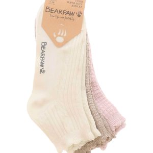 Bearpaw 3-Pack Super Soft Women's Anklet Socks