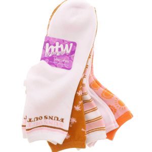 BTW 5-Pack Suns Out Women's Ankle Socks
