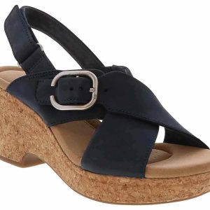 Clarks Giselle Dove Buckle Women's Wedge Sandal