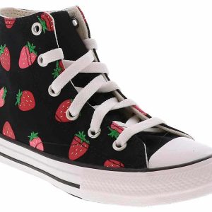 Converse Chuck Taylor All Star Strawberries Youth Girls’ (10.5-3) Hi-Top Canvas Sneaker