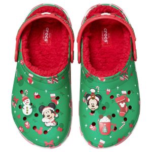 Crocs Mickey Mouse Holiday Lined Youth Kids' (11-3) Clog