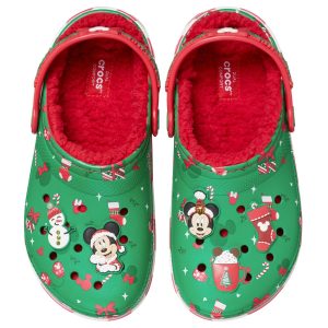 Crocs Mickey Mouse Holiday Lined Toddler Kids' (5-10) Clog