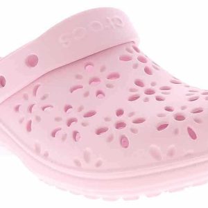 Crocs Classic Floral Cut-Out Youth Girls' (11-3) Clog