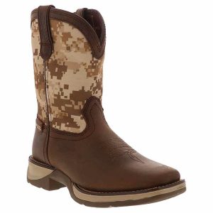 Durango Lil’ Rebel Desert Camo Boys’ (12-3) Western Boot