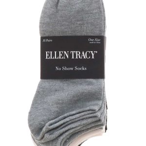 Ellen Tracy 10PK Women's No-Show Socks