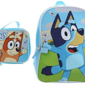 Fast Forward Bluey and Bingo Kids’ Backpack & Lunchbox Set