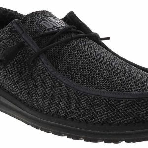 HEYDUDE Micro Sox Total Black Men’s Casual Shoe