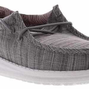 HEYDUDE Wally Linen Stone Youth Boys' (11-6)  Casual Shoe