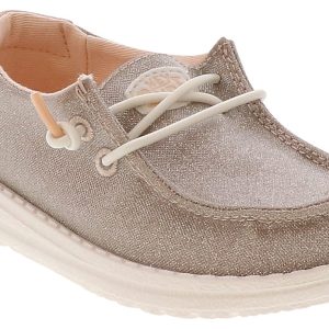 HEYDUDE Wendy Metallic Sparkle Girls’ (7-10) Casual Shoe