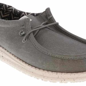 HEYDUDE Wally Stretch Canvas Youth Boys’ (11-6) Casual Shoe
