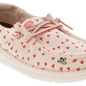 HEYDUDE Wendy Hearts Youth Girls’ (11-3) Casual Shoe