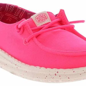 HEYDUDE Wendy Canvas Pink Toddler Girls' (7-10) Casual Shoe