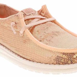 HEYDUDE Wendy Sequin Blush Women's Casual Shoe