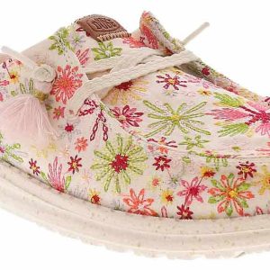 HEYDUDE Wendy Slip Embroidered Floral Women’s Casual Shoe