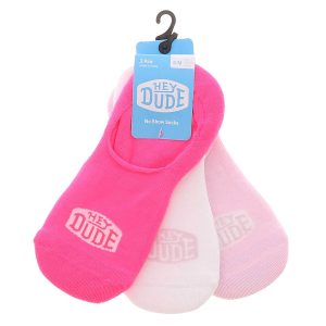 HEYDUDE 3PK Unisex No-Show Socks