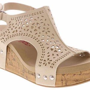 Jellypop Alasia Bone Women’s Wedge Sandal