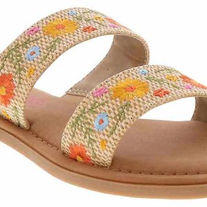 Jellypop Rily Natural Embroid Women's Fashion Sandal
