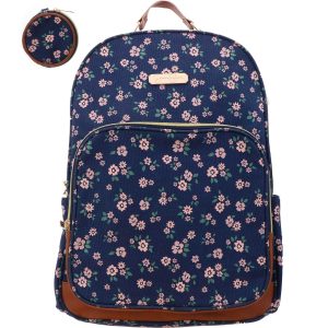 Jessica Simpson Navy Floral Backpack