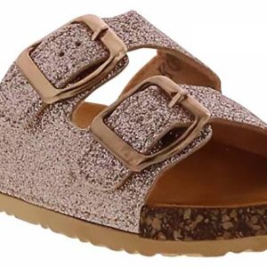 Kensie Girl Rose Gold Youth Girls’ (11-5) Footbed Sandal
