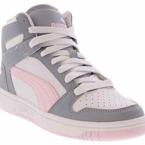 Puma Rebound Layup SL Youth Girls’ (11-3) Hi-Top Athletic Sneaker