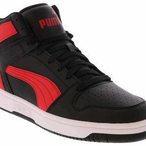 Puma Rebound Layup Men’s Wide-Width Hi-Top Basketball Sneaker