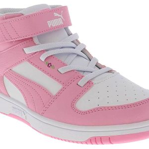 Puma Rebound Layup Blossom Youth Girls (11-3) Hi-Top Athletic Sneaker