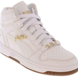 Puma Rebound Layup Bling Junior Girls’ (4-7) Hi-Top Sneaker