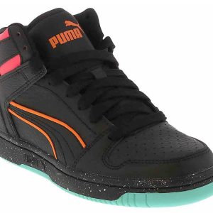 Puma Rebound Layup Elevated Junior Boys’ (4-7) Hi-Top Athletic Sneaker