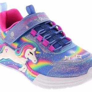 Skechers S-Lights Unicorn Chaser Youth Girls’ (11-3) Light Up Athletic Shoe