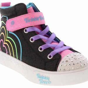 Skechers Twinkle Toes Heart Steps Youth Girls’ (11-3) Light Up Hi-Top Sneaker