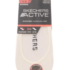 Skechers Active 5PK Women's Microfiber Superlow Shoe Liners