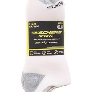 Skechers 360 Sport Men’s 6-Pack No Show Socks