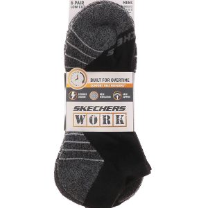 Skechers Work 6PK Men’s Low-Cut Socks