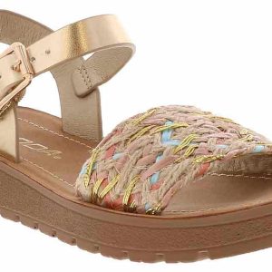 Soda Mauve Multi Woven Youth Girls' (11-3) Platform Sandal