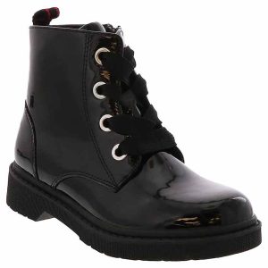 Sprox Eden 2 Black Patent Youth Girls' (11-4) Combat Boot