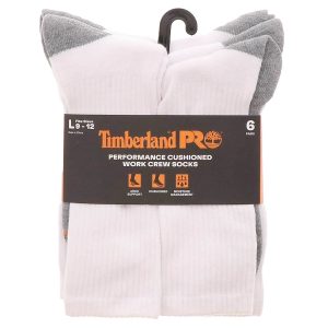 Timberland Pro Performance Cushioned 6PK Men’s Work Crew Socks