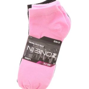 Zone In 10PK Flat Knit Women’s Ankle Socks