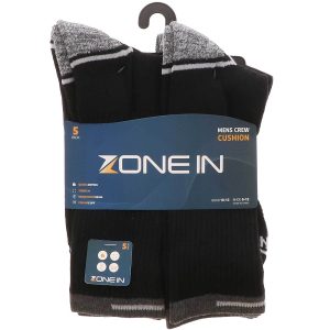 Zone In 5PK Men’s Crew Socks